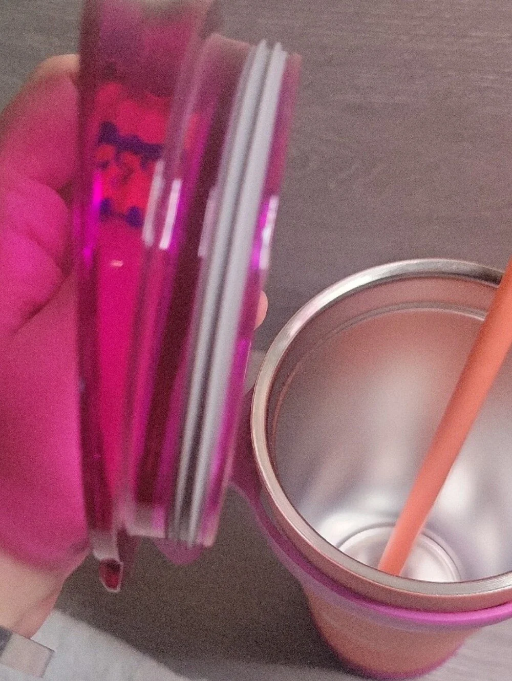 Bubba 24oz Insulated Tumbler With Straw In Orange And Pink